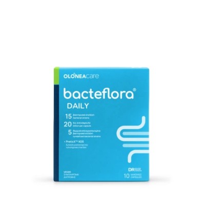 OLONEA BacteFlora Daily, Συνδυασμός με Προβιοτικά, Πρεβιοτικά & Μεταβιοτικά 10 caps