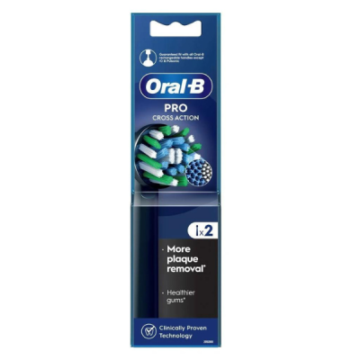 ORAL B ΑΝΤΑΛΛΑΚΤΙΚΑ CROSS ACT BLACK 1X2