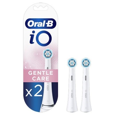 Oral-B iO Gentle Care White Κεφαλές Βουρτσίσματος 2τμχ