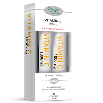 VITAMIN C 1000MG Stevia 20s 1+1 ΔΩΡΟ