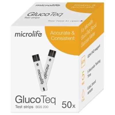 Microlife GlucoTeq Ταινίες Μέτρησης Σακχάρου 50τμχ