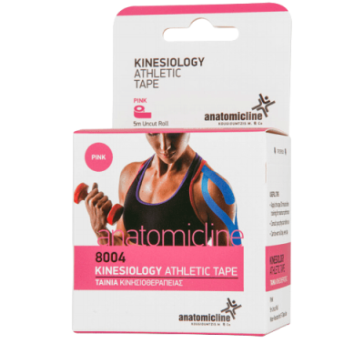 Anatomicline Tape kinesiology Athletic Tape Pink 5cm X 5m 1τμχ 8004