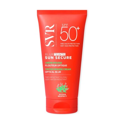 SVR Sun Secure Blur SPF50+ Αντιηλιακή Κρέμα Προσώπου με Ματ Αποτέλεσμα & Χρώμα 50ml