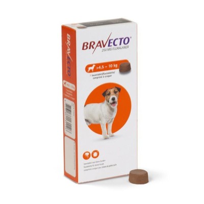 BRAVECTO ΧΑΠΙ ΜΑΣΩΜΕΝΟ ΚΑΤΑ ΤΩΝ ΕΞΩΠΑΡΑΣΙΤΩΝ ΓΙΑ ΣΚΥΛΟΥΣ 4,5 ΕΩΣ 10Κg