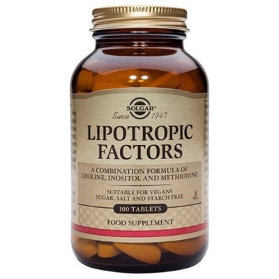 SOLGAR LIPOTROPIC FACTORS TABLX100