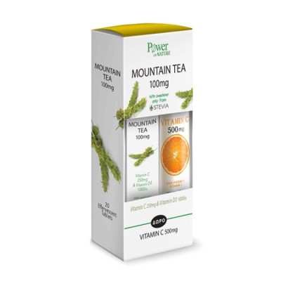 POWER HEALTH MOUNTAIN TEA 20EFF.TABS + ΔΩΡΟ VITAMIN C 500MG 20EFF.TABS