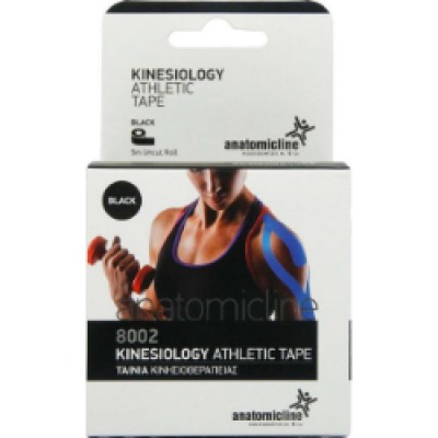 Anatomic Line Kinesiology Athletic Tape 5cm X 5m Μαύρο