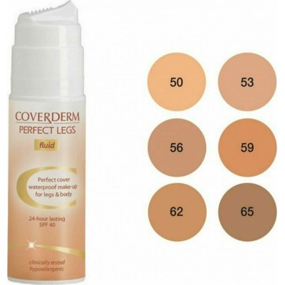 Coverderm Perfect Legs Fluid Αδιάβροχο Μake-up Σώματος No59 SPF40, 75ml
