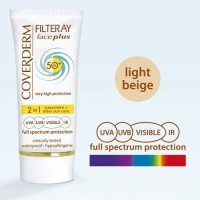 Coverderm Filteray Face Plus SPF50+ Normal Light Beige 50ml