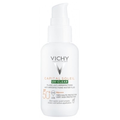 Vichy Capital Soleil UV-Clear Water Fluid SPF50+ Anti-Imperfections 40ml