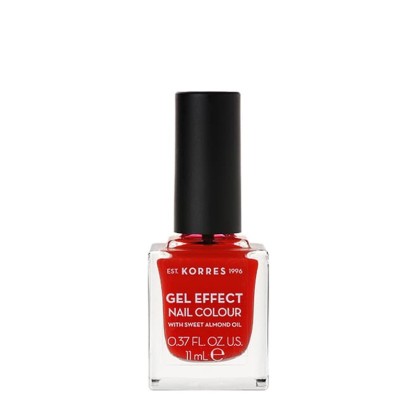 Korres Gel Effect Nail Colour Βερνίκι Νυχιών Νο 51 Rosy Red 11ml