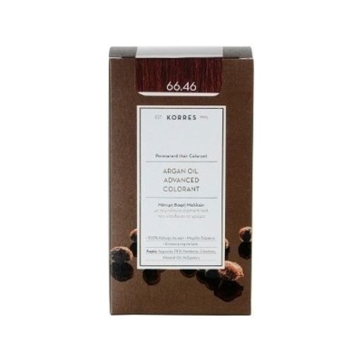 Korres Argan Oil Advanced Colorant 66.46 ΕΝΤΟΝΟ ΚΟΚΚΙΝΟ ΒΟΥΡΓΟΥΝΔΙΑΣ 50ML