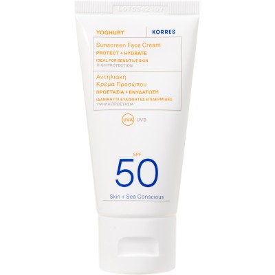 Korres Yoghurt Αντηλιακή Κρέμα Προσώπου SPF50 50ml