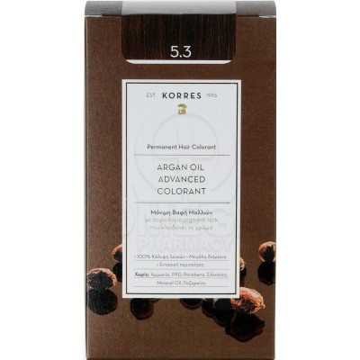 Korres Argan Oil Advanced Colorant 5.3 Καστανό Ανοιχτό Μέλι 50ML
