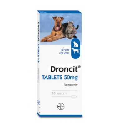 Droncit tablets ΕΝΔΟΠΑΡΑΣΙΤΟΚΤΟΝΟ ΓΙΑ ΣKΥΛΟΥΣ & ΓΑΤΕΣ 1 ταμπλέτα