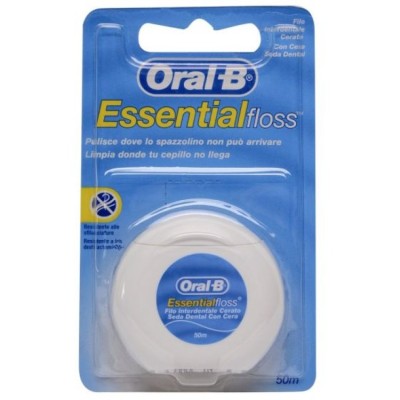 OralB Essential Floss Κηρωμένο Οδοντικό Νήμα 50m, 1τεμ