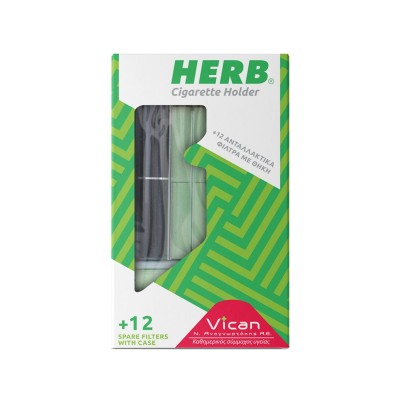 VICAN HERB CIGARETTE HOLDER ΠΙΠΑ ΜΕ 12 ΦΙΛΤΡΑ