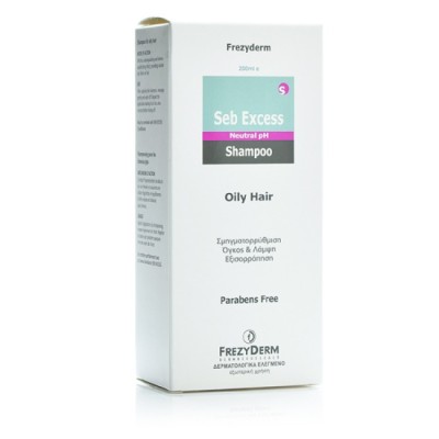 FREZYDERM SEB EXCESS SHAMPOO 200ML OILY HAIR Ρυθμίζει & Εξισορροπεί τη Λιπαρότητα