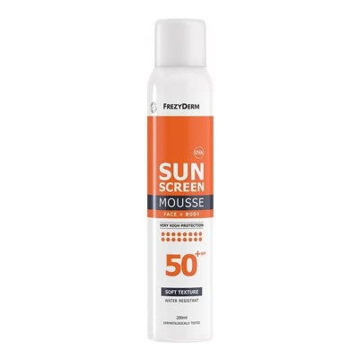 Frezyderm Sunscreen Mousse Προσώπου και Σώματος 50+Spf 200ml