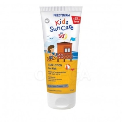 Frezyderm Kids Suncare SPF50+ Παιδικό Αντηλιακό Γαλάκτωμα για Πρόσωπο & Σώμα, 175ml