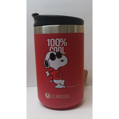 Les Artistes Pull Can’it Ανοξείδωτη Κούπα Θερμός (Cool Snoopy Red) 350ml