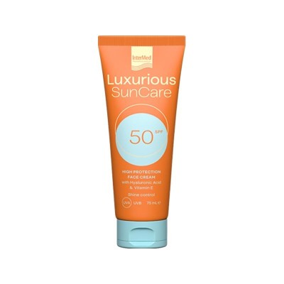 Intermed Luxurious Sun Care Face Cream Αντηλιακή Κρέμα Προσώπου SPF50, 75ml